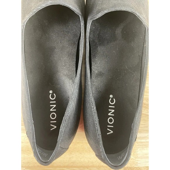 Vionic Womens Willa II Black Fabric Loafers Shoes NEW Size 9.5 - Picture 6 of 6
